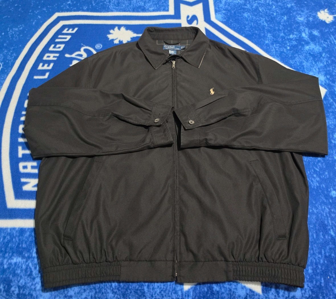 Vintage Polo Ralph Lauren Bi-Swing Windbreaker Jacket Black Men