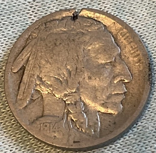 1914 D Buffalo Nickel 5c VERY FINE Condition.