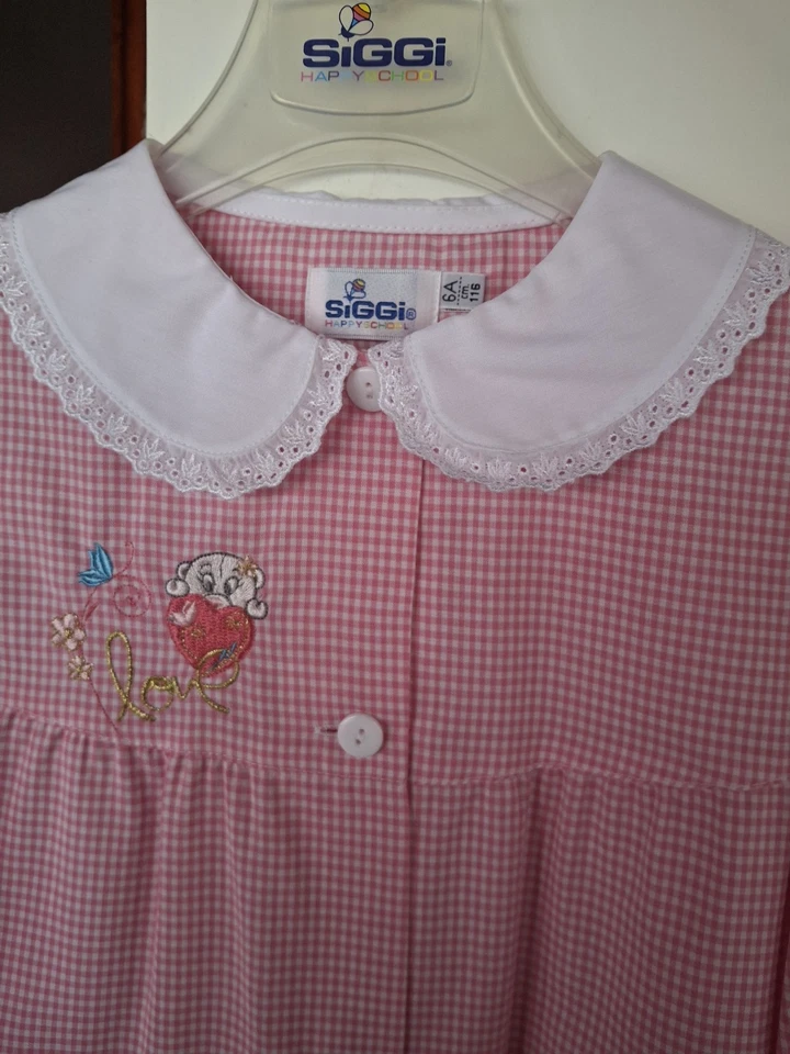 Grembiule Scuola Asilo Bambina Siggi Tg 5 - 6 Anni - Immagine 2 di 3