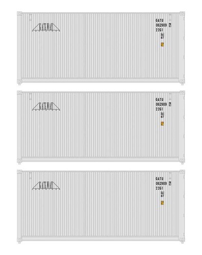 Contenedor totalmente corrugado Walthers 949-18051 HO Gateway 20' (juego de 3) | Zustand: New