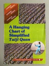 A HANGING CHART OF SIMPLIFIED TAIJI QUAN: CHINESE WUSHU, 1st Edition (1994) VG