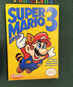 Super Mario Bros. 3 Nintendo NES Rare First Print LEFT BROS Complete Holy Grail