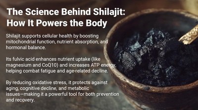 Shilajit Herbal Resin with Fulvic Acid for Cellular Health & Energy