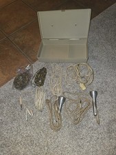 Vintage voice Of Music 2 Microphones With Accessories Rare Props Nt