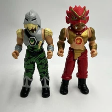 1996 Electronic Karate Fighters MB RAZORJAW & SUN WARRIOR  Figure Collectibles