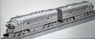 Lionel 6-38597, 6-38700 Burlington(CB&Q) F3 ABA Diesel(#9962A, 9962B, 9962C) C-7