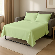 Sage 4-Pc Microfiber Sleeper Sofa Twin Sheet Set for 6" Deep Mattresses