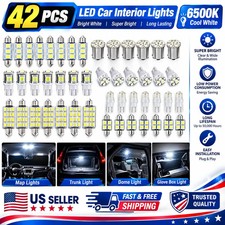 42pcs Led Interior Light Bulbs Kit 6500k 12v For Car License Reading Trunk 42pcs Led Interior Light Bulbs Kit 6500k 12v For Car License Reading Trunk