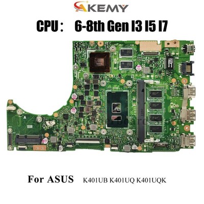 K401UB Laptop Motherboard For ASUS K401UQK U4000 K401UQ A404U Mainboard W/CPU
