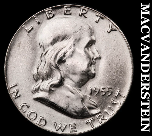 1955 Franklin Half Dollar - FBL - Choice Gem Brilliant Uncirculated  #G7178