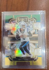 2023 Panini Select - Concourse Bryce Young #14 Green & Yellow Prizm Die-Cut (RC)