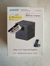 Anker 3-in-1 Cube with Magsafe - Black: USB-C Wireless Charger for Apple iPhone