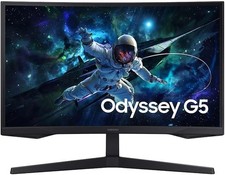 Samsung 32" Odyssey G5 QHD 2560 x 1440 , 1000R, 165Hz Curved Gaming Monitor