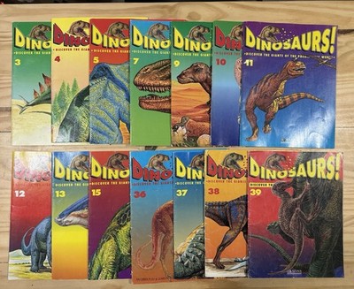 Dinosaurs Magazine Lot 14 Issues Atlas Partworks 1993