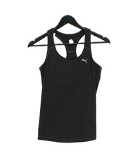 Puma Women's T-Shirt XS Black Polyester with Elastane Sleeveless Basic