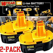 2PACK 18V For Dewalt 18 VOLT XRP DC9096 DC9098 Ni-Mh Battery DC9099 DC9096-2 7AH