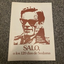 Salò, or the 120 Days of Sodom Original Italian Promotional Press Book Pasolini