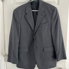 Ralph Lauren blazer jacket sport coat Blazer 40S Made In Canada Gray