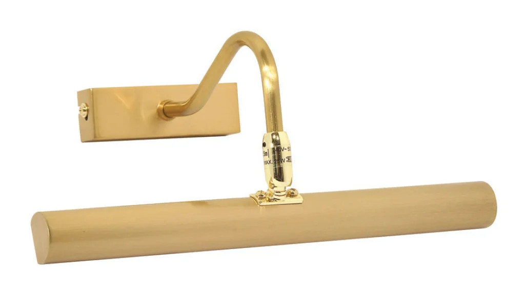 Wall Light Brass Kuns Picture Satin 280mm G9 Oaks Lighting PL SB