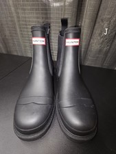 Stivali Chelsea Commando Hunter da uomo nero opaco MFS9016RMA-BLK da uomo US 10