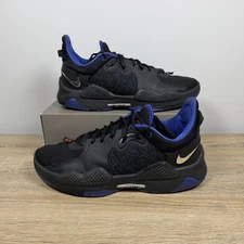 Nike Paul George PG 5 Men Shoes Clippers Away Black Lapis CW3143-004 Size 10