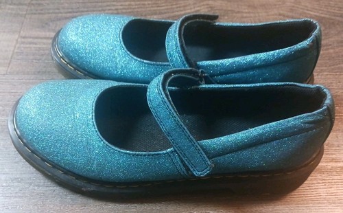 Dr Martens Maccy Glitter Laser Lake Blue Size 38 EU US 7 - Picture 4 of 9