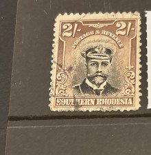 SG 12 SOUTHERN RHODESIA 2/-USED.CAT £25