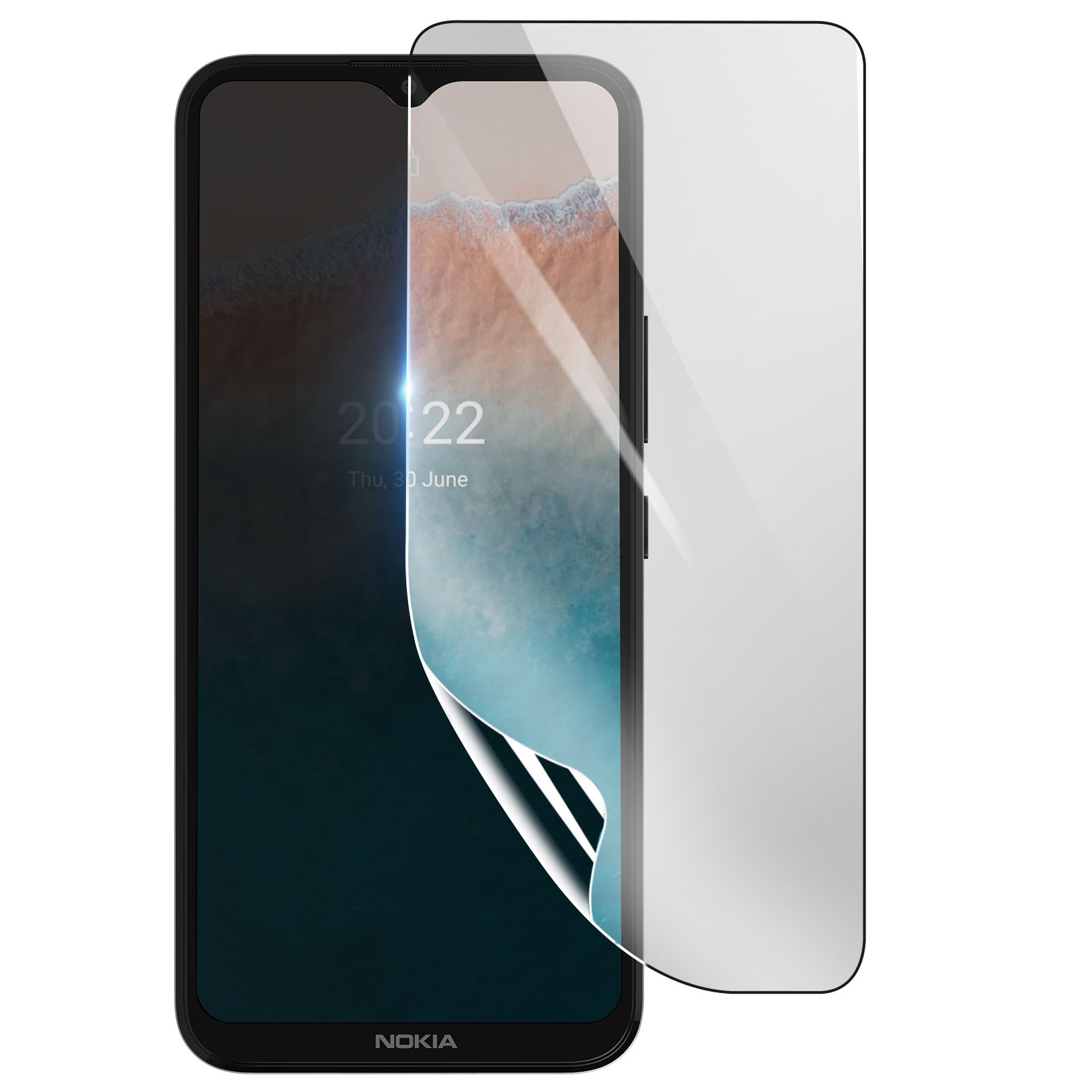 Protection écran pour Nokia C21 Plus hydrogel antichoc, idéale pour le sport et les loisirs