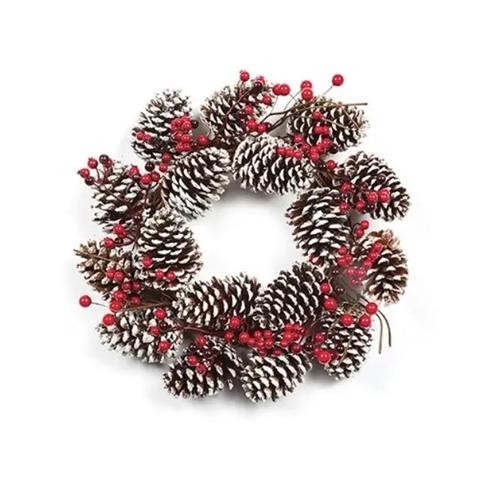 Cone Twig And Berry Wreath 40cm