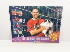 Pfizer Houston Astros Pet Calendar 2003-2004 Animal Health MLB Vintage Y2K