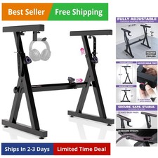 Piano Keyboard Stand - Z Style Adjustable and Portable Heavy Duty Music Stand...