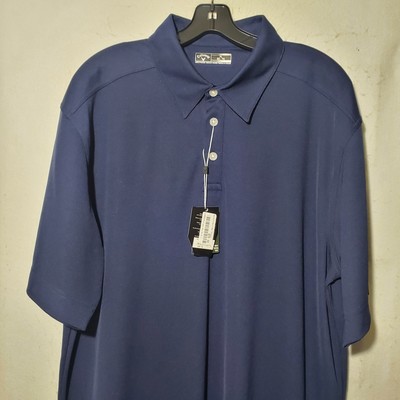 Callaway Polo Shirt Mens XL Blue Golf Performance Dry Seco Short Sleeve New