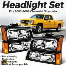 For 2003-2006 Chevy Silverado Avalanche 1500 2500 3500 Pair Headlights Assembly For 2003-2006 Chevy Silverado Avalanche 1500 2500 3500 Pair Headlights Assembly