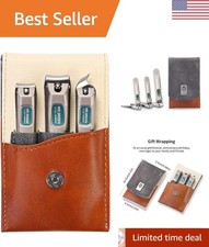 Precision Nail Clippers Set in Portable Case - Ideal Gift for Grooming Lovers