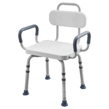 Uimoso Swivel Shower Chair with Arms and Back, Heavy Duty Seat, 400 lbs Capacity