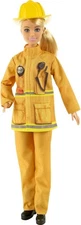 Barbie Careers Playset, Firefighter Set with Blonde Fashion Doll