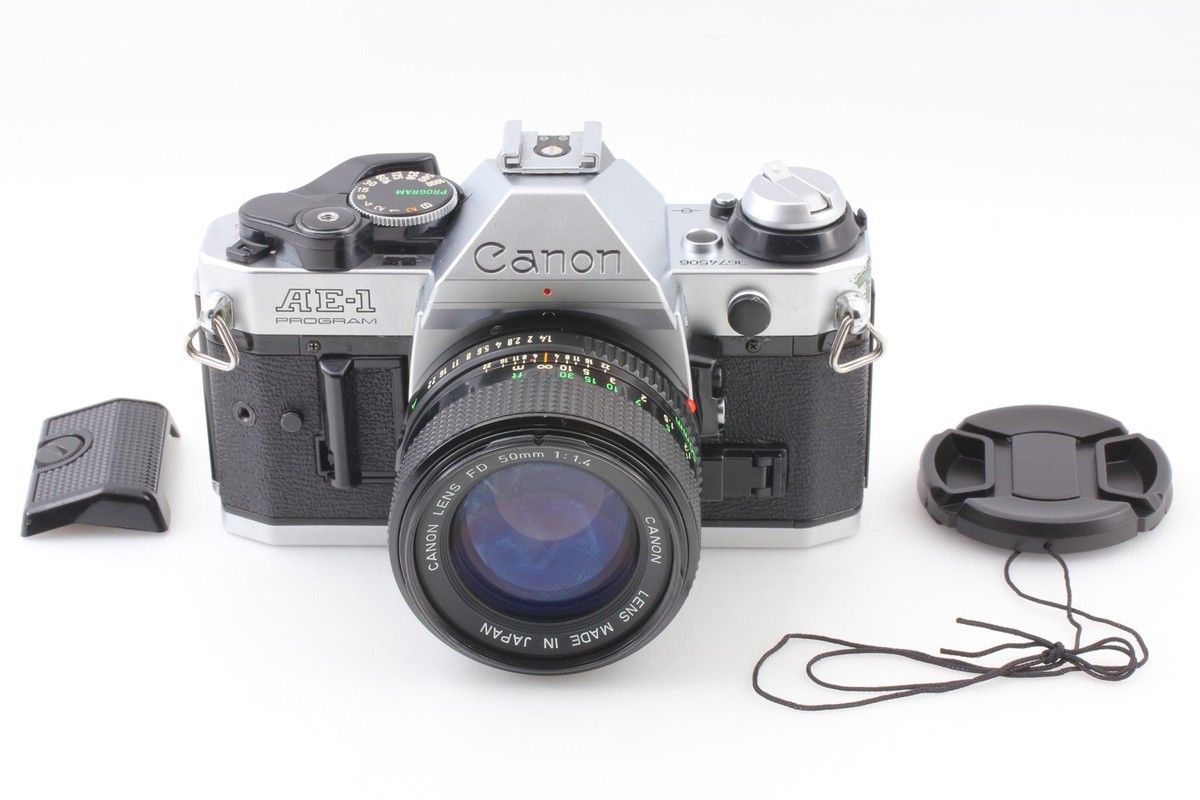 Canon AE-1 Program FD 50mm 訳あり Near MINT* Canon AE-1 Program Film Camera Silver w/ New FD