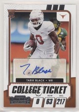 2021 Panini Contenders Draft Picks College Ticket Tarik Black #137 Auto 1u6