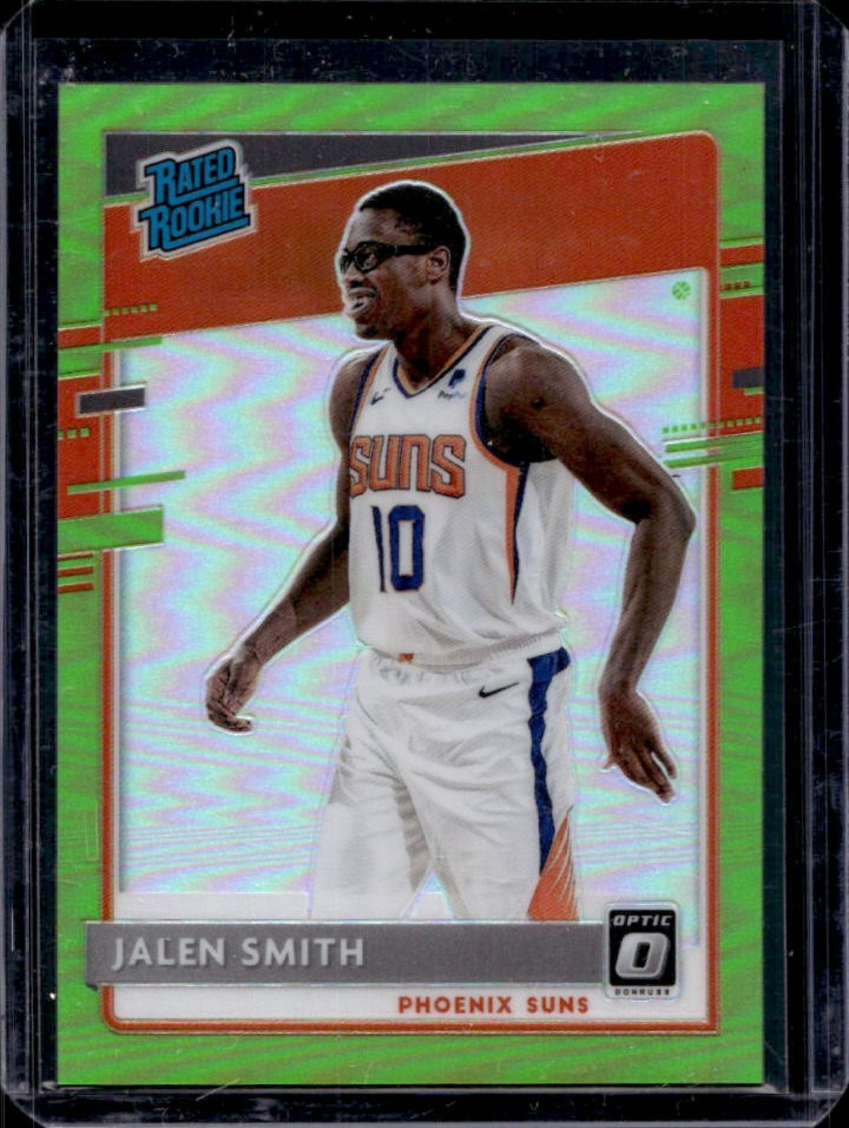 2020-21 Donruss Optic Jalen Smith Lime Green Rookie RC #140/149 Suns