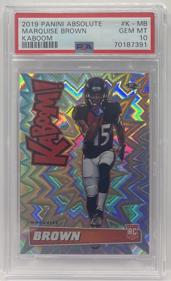 Marquise Brown Panini Absolute Kaboom! #KMB Base
