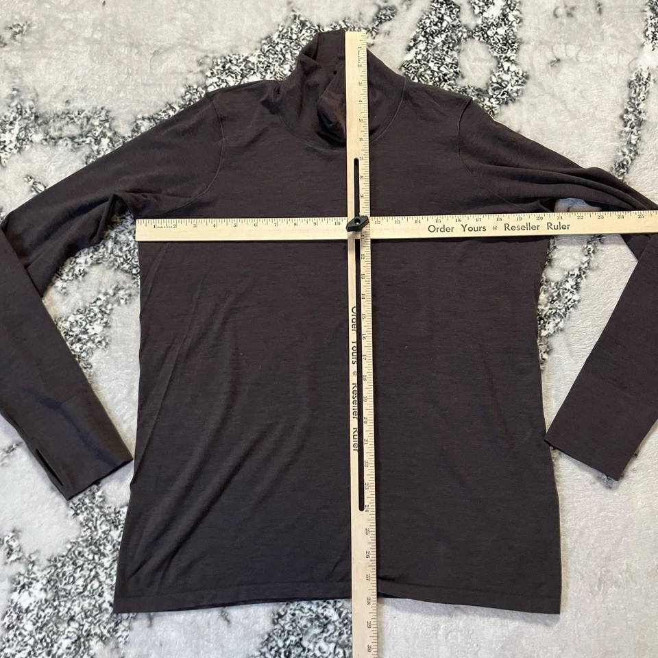 Top Athleta para mujer talla 1X marrón Foresthill Ascent cuello alto sin costuras Foto 2 de 4