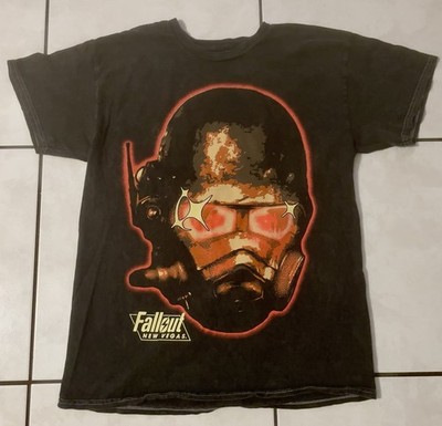 Fallout New Vegas Black Graphic Print Men's T-Shirt SZ Medium
