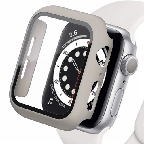 Tempered Glass+cover For Apple Watch Accessories 45mm 41mm 44mm 40mm 42mm Screen - Zdjęcie 83 z 134