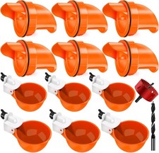 Chicken Feeder No Waste Automatic Poultry Feeder Ports Kit Chicken Feeders and W