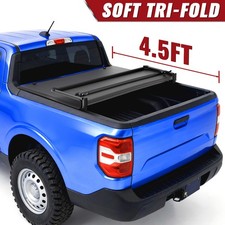 4.6ft Tri-fold Truck Bed Tonneau Cover For 2022-2025 Ford Maverick Waterproof
