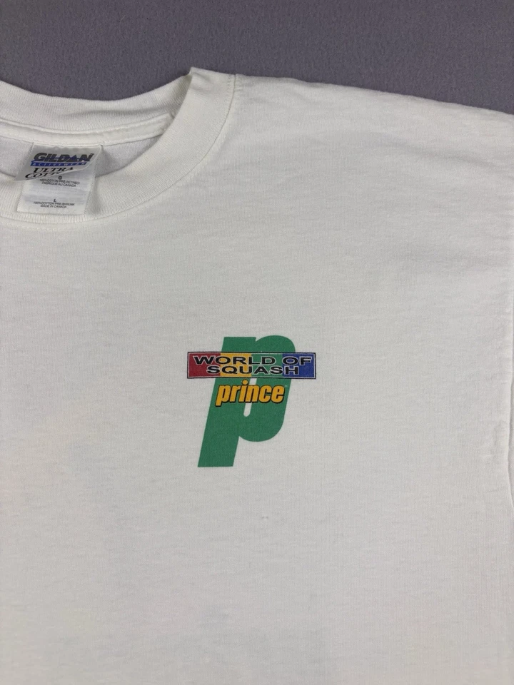Camiseta Tenis Prince Vintage Talla Grande Gráfica Retro Hecha en EE. UU. Años 90 Foto 2 de 4