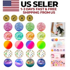 Exciting 20-Piece Bouncy Ball Set - 32mm Rubber Balls for Kids  Entertainment 