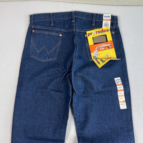 Wrangler 13MWZ Cowboy Cut Original Fit Jeans Rigid Indigo Mens Size 35 X 34 NWT - Picture 5 of 10