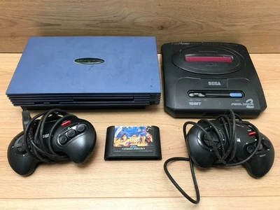 Sega Mega drive 2 Gamestation 2 clon + 2x controladores + cartucho Alladin - Imagen 1 de 4