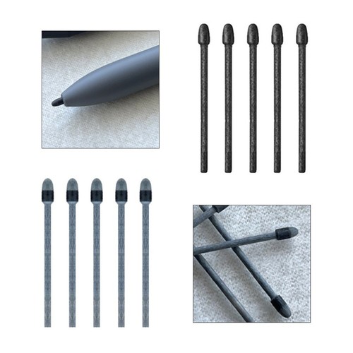 For Wacom Pro Pen 2 Replacement Tips Felt Tips in Classic Black and Grey - Photo 9/14